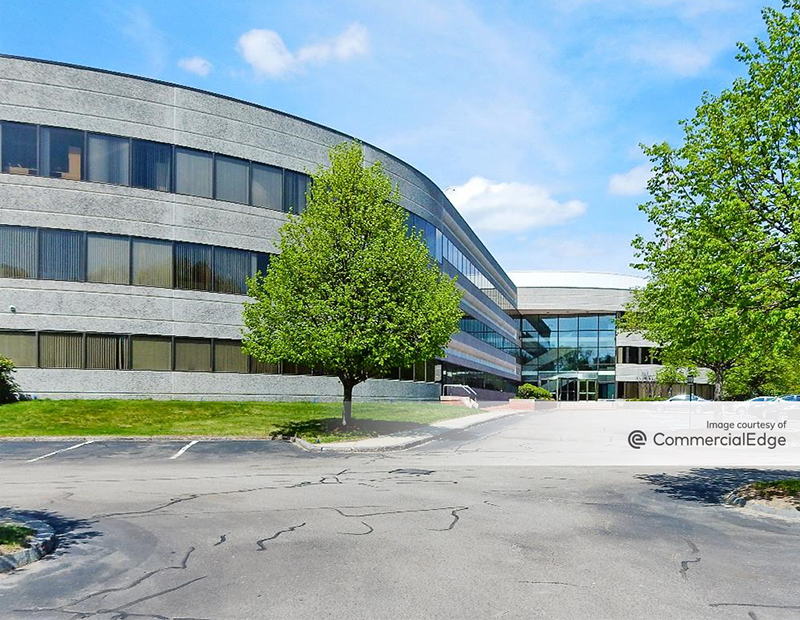 Exterior of 160 Glould St. office building in Needham, Mass.