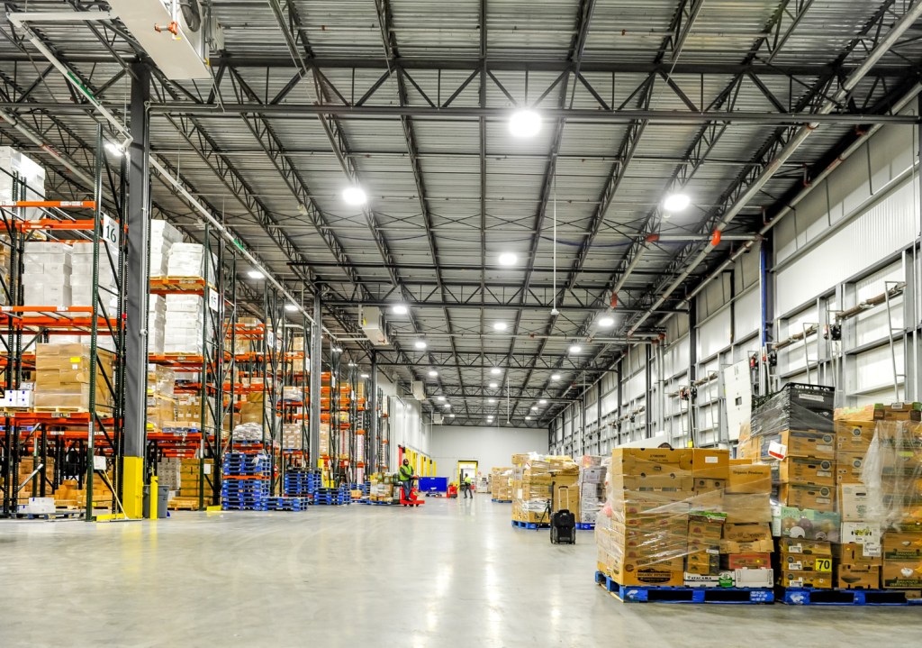 Whole Foods Perishable Distribution Center, Vernon, CA  - Wider racking aisles improve efficiency, ease and safety. Photo by Studio73 Photography