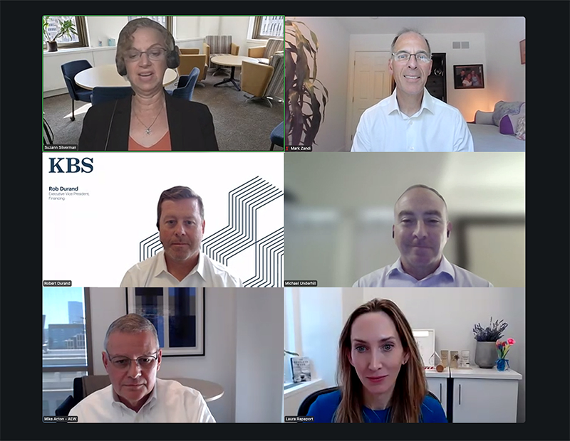 CPE Editorial Director Suzann Silverman in conversation with Mark Zandi, Robert Durand, Michael Underhill, Michael Acton and Laura Rapaport.