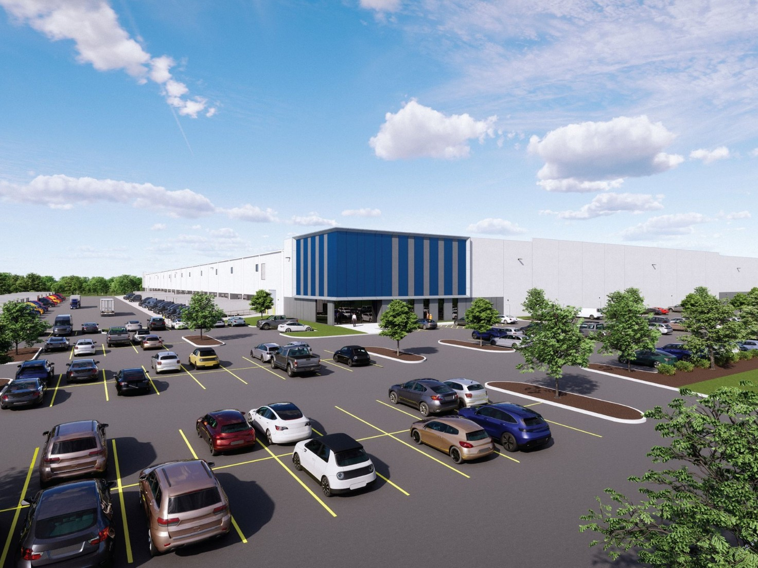 Exterior rendering of Park Loop @ I-65, an industrial project in Shepherdsville, Ky.