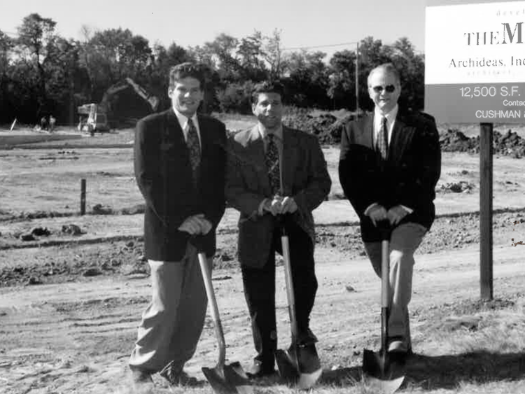 Barry, Glen and Judd Missner at Ground breaking of Lakeside Industrial Development
