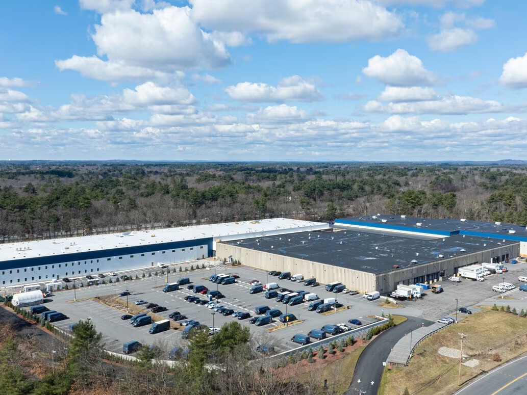 Aerial shot of the Fordham Park Robotic and Logistics Campus in Wilmington, Mass.