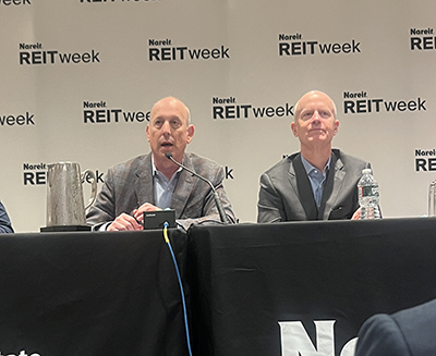 BXP President & Director Doug Linde and CEO Owen Thomas discussed how they will grow FFO per share at Nareit's REITWeek conference. Photo by CPE