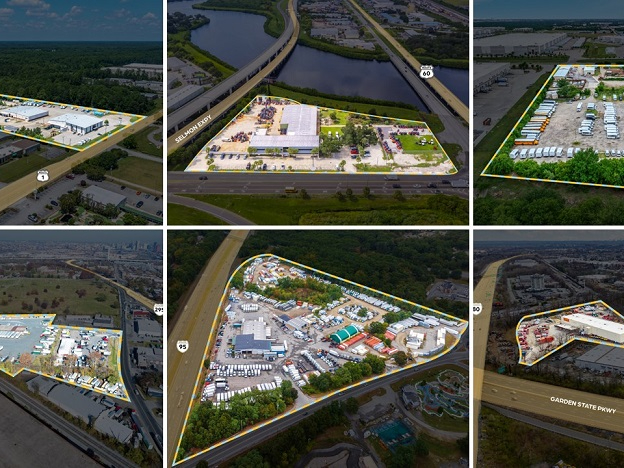 Exterior shots of several properties in the IOS collection refinanced by Jadian with a $231 million note by Blackstone.