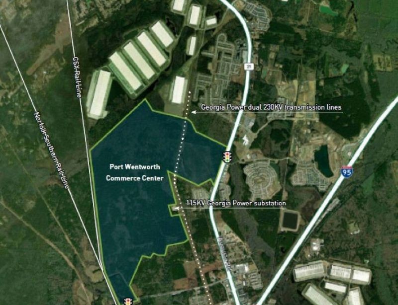 Port Wentworth Commerce Center near the Port of Savannah in Georgia