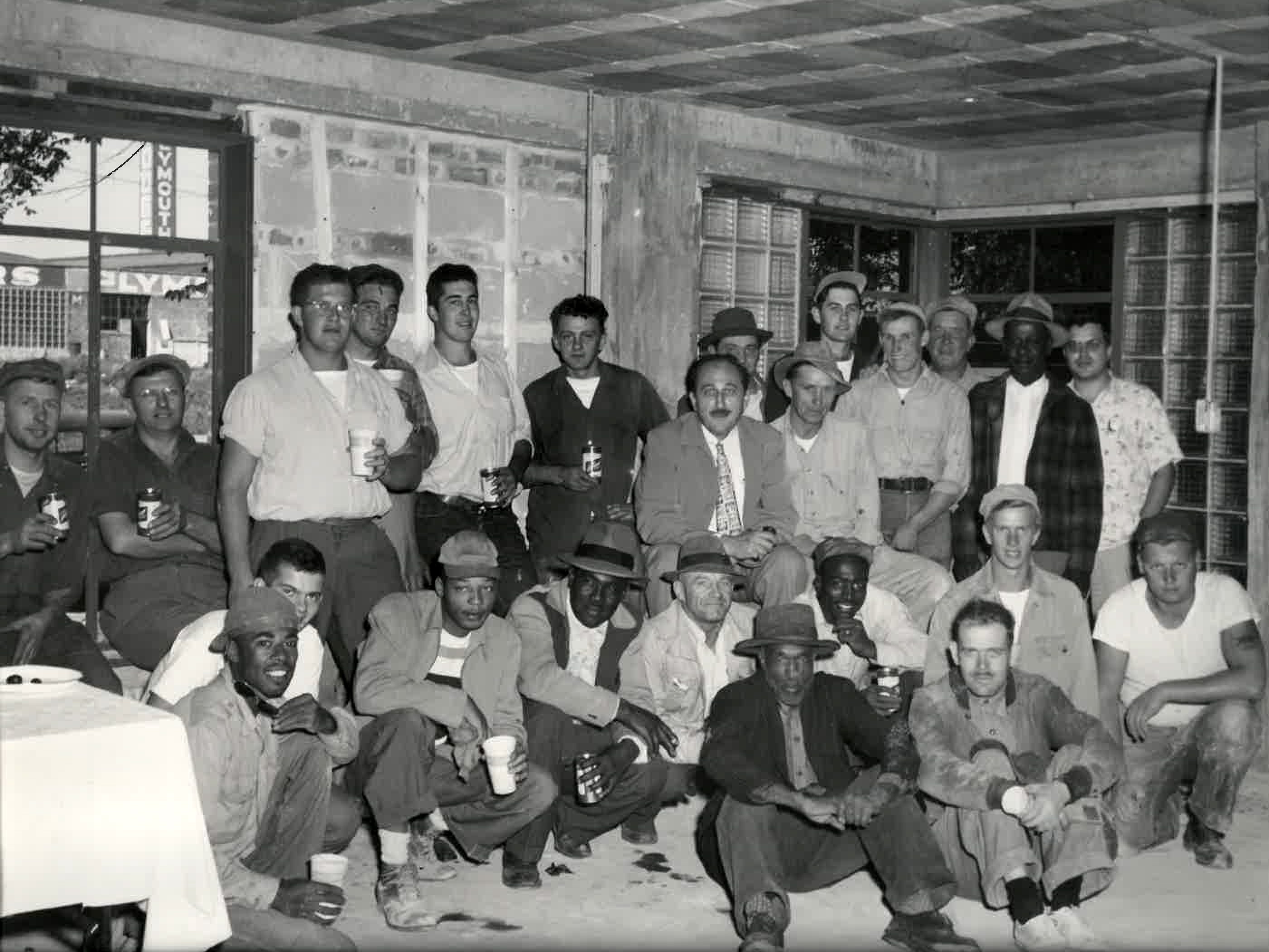 Photo from the 50's of Irving Missner and Missner team members