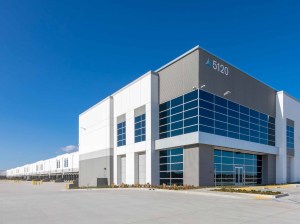 Exterior shot of Tripoint Logistics Center's Building 1, an industrial property in Lathrop, Calif.