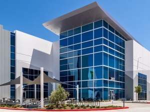 Exterior shot of Building One inside the Goodman Commerce Center Long Beach, an industrial facility in metro Los Angeles
