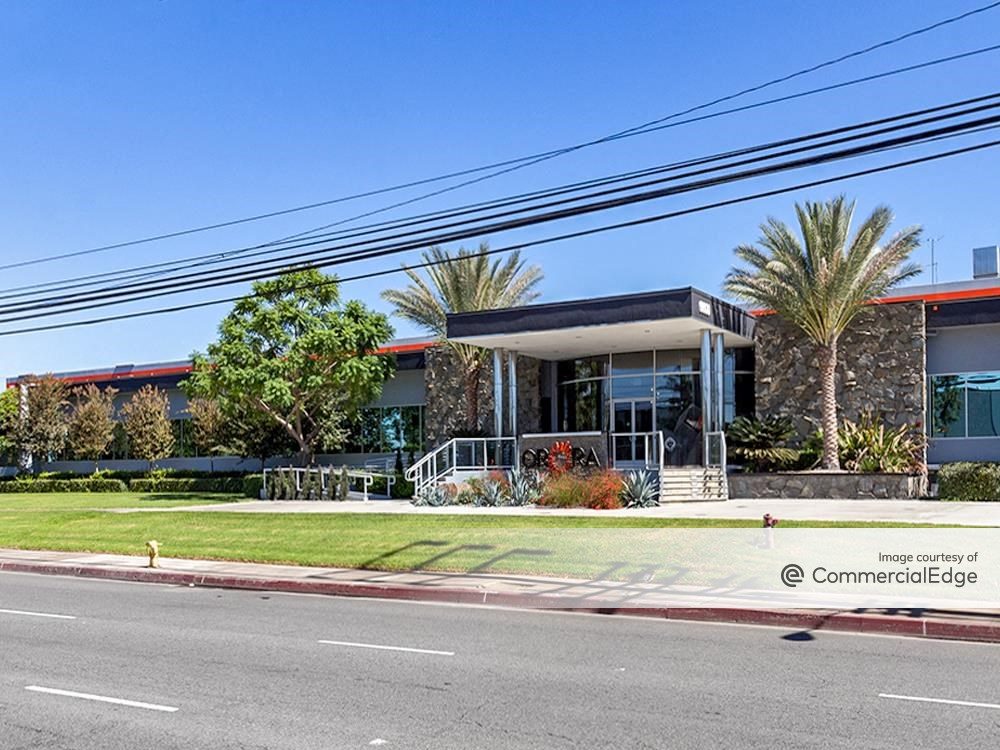 Exterior shot of the industrial facility at 6600 Valley View St. in Buena Park, Calif.
