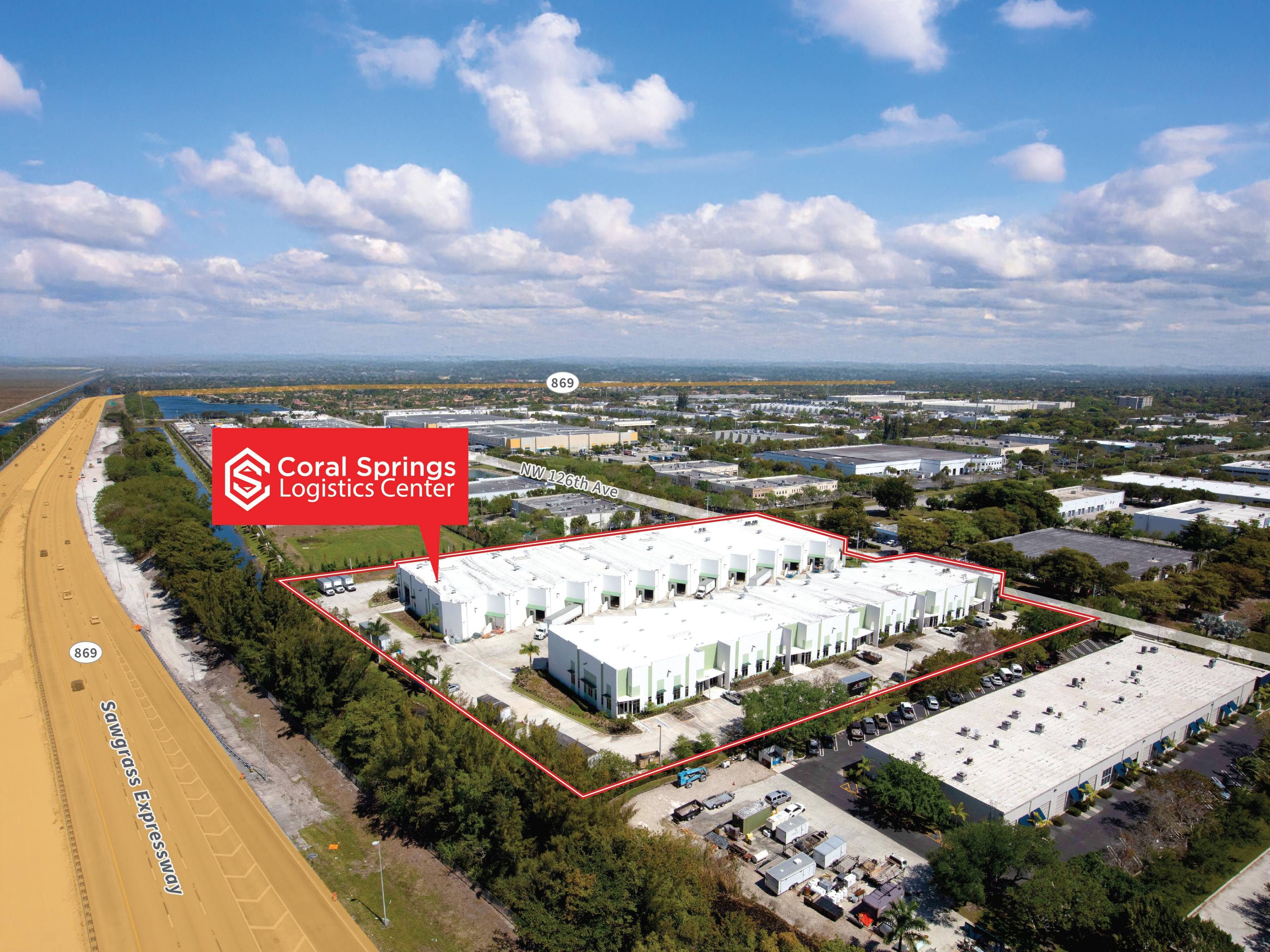 Exterior shot of Coral Springs Logistics Center in Coral Springs, Fla.