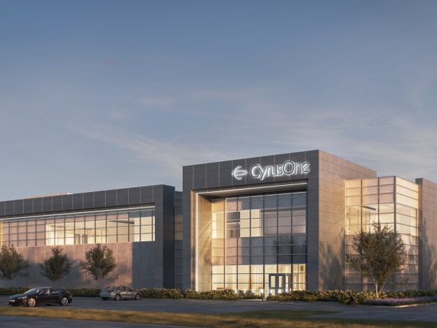 A rendering of the upcoming CyrusOne data center campus in Bosque County, Texas.