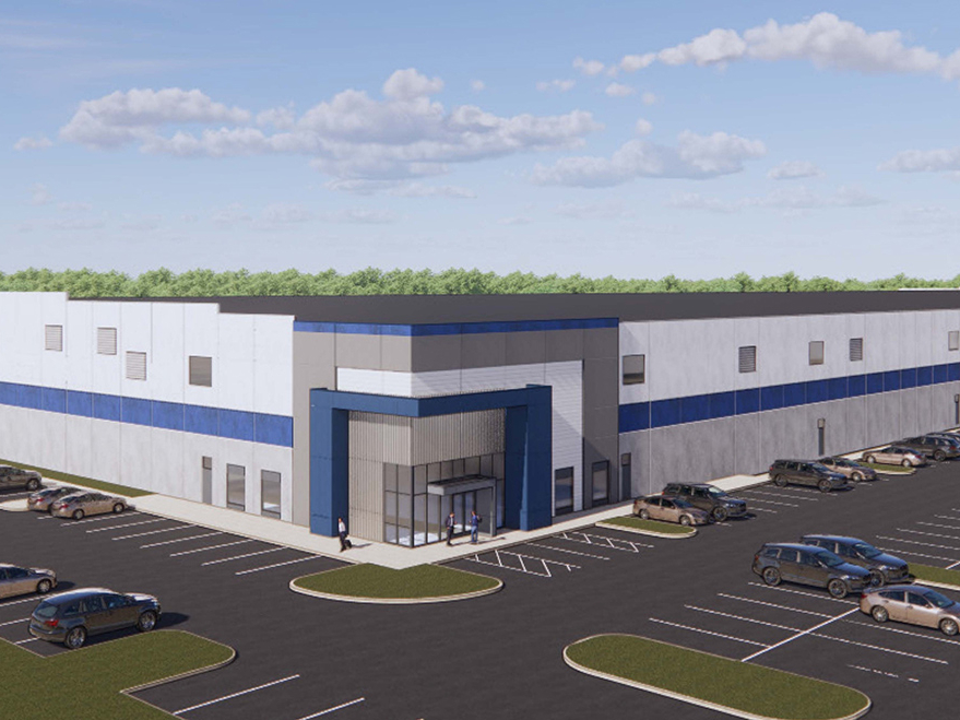 Rendering of Crossroads 95 Logistics Center, an industrial project in Newark, Del.