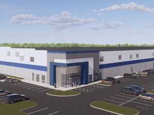 Rendering of Crossroads 95 Logistics Center, an industrial project in Newark, Del.