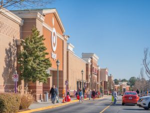 Exterior shot of Georgia Crossing, a a 317,301-square-foot shopping center in Buford, Ga.
