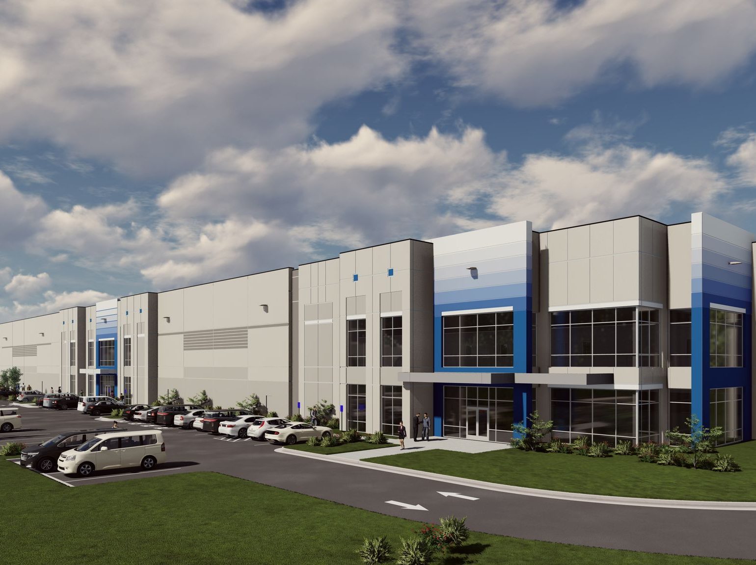 Rendering of Nevada Logistics Center, an industrial development in Charlotte, N.C.