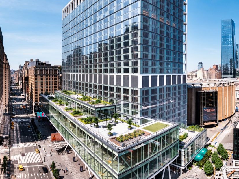 Aerial shot of PENN 2 in Manhattan