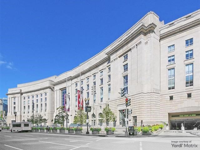 Exterior shot of The Ronald Reagan Building in Washington, D.C.