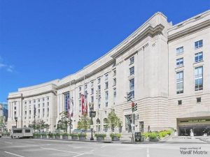Exterior shot of The Ronald Reagan Building in Washington, D.C.