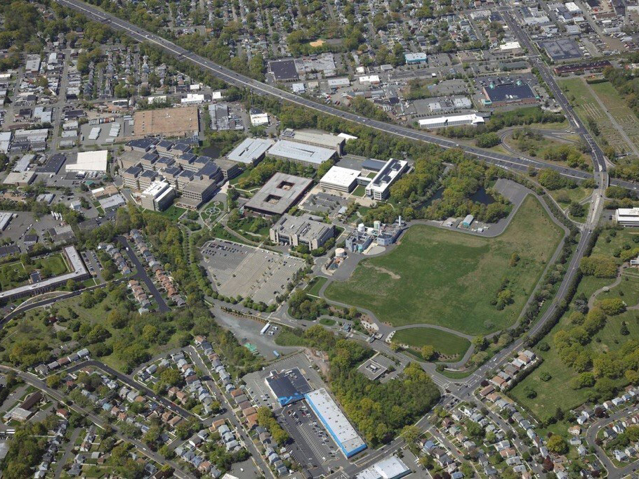 Aerial view of Northeast Science & Technology Center (NEST) in Kenilworth, NJ.