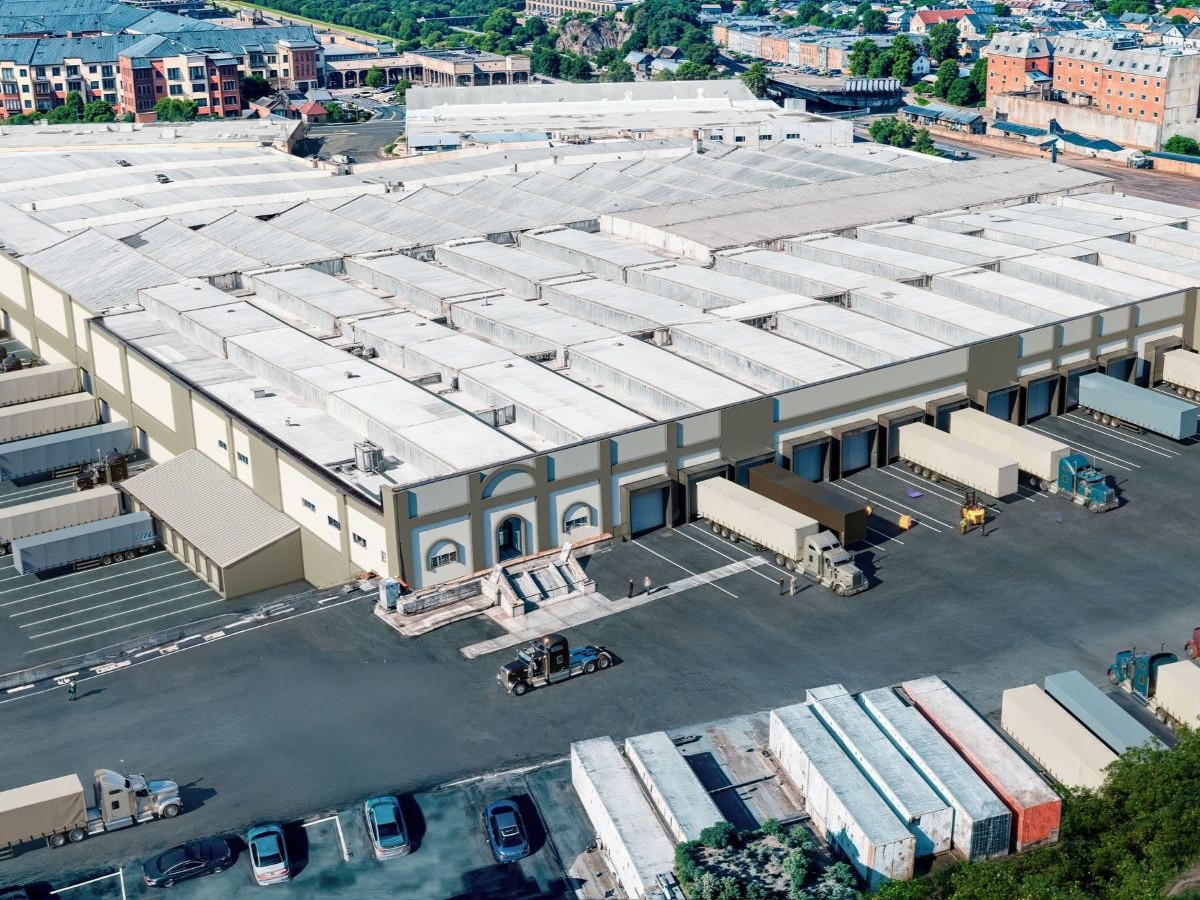 Aerial view of the industrial campus at 169 Pulaski St. in Bayonne, N.J.