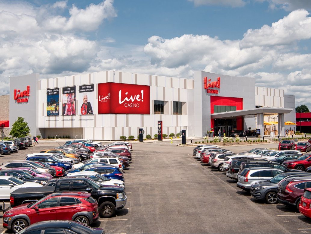 Exterior shot of Westmoreland Mall, a retail property in Greensburg, Pa.