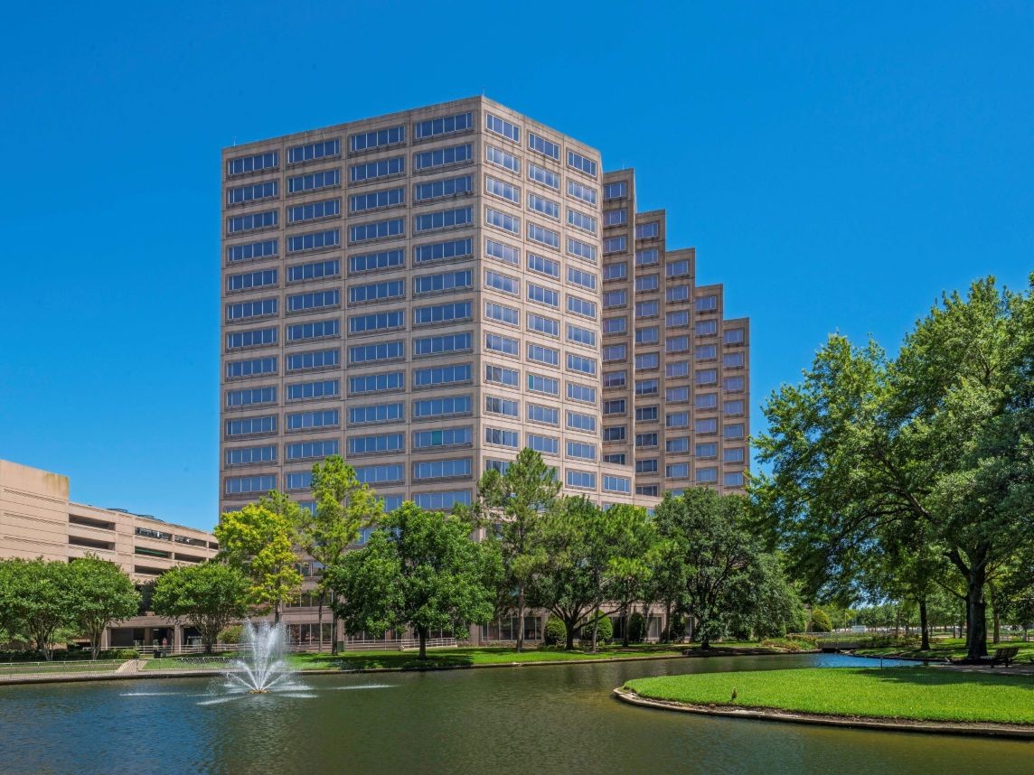 Exterior shot of 2 Westlake, an office building in Houston