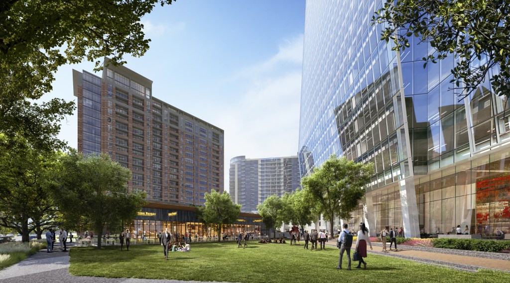 Rendering of 23Springs, a 641,563-square-foot development in Uptown Dallas.
