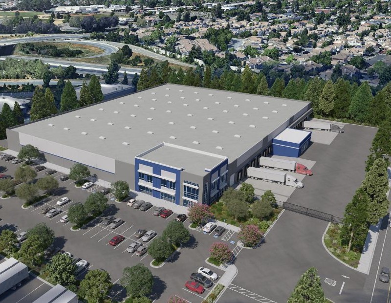 Rendering of the 40580 Albrae St. warehouse redevelopment in Fremont, Calif.