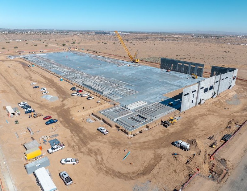 Construction site of a new 406,138-square-foot industrial development at 9260 Mesa Linda Street, Hesperia, Calif.