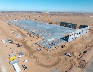 Construction site of a new 406,138-square-foot industrial development at 9260 Mesa Linda Street, Hesperia, Calif.