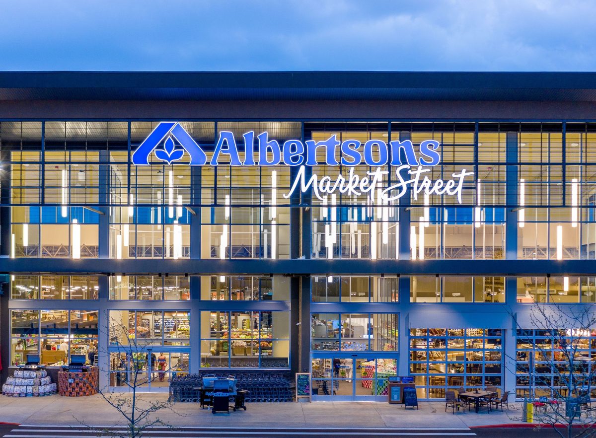 Rendering of an Albertsons grocery store.