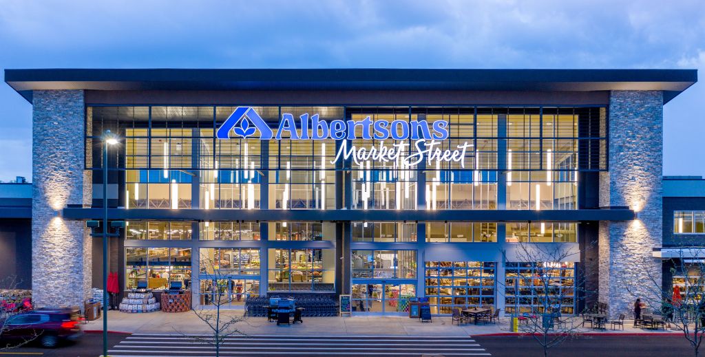 Rendering of an Albertsons grocery store.