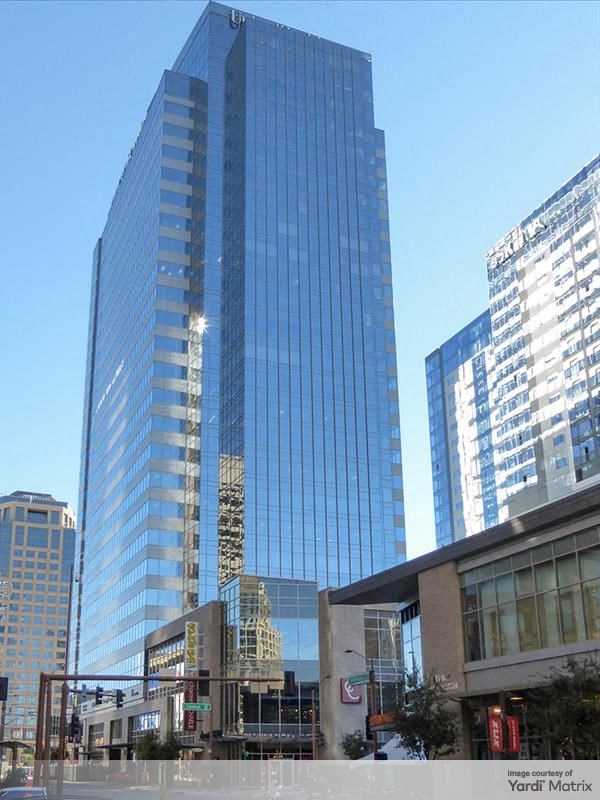 Exterior shot of CityScape, a 1.2 million-square-foot office tower in Phoenix.