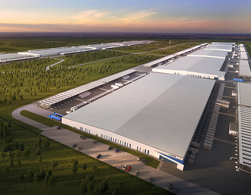 Rendering of Frontier, a $25 billion data center campus in Shackelford County, Texas.
