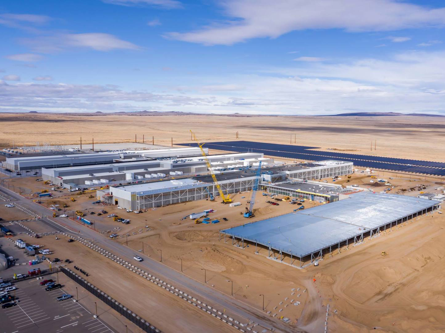 Aerial shot of Meta's data center campus in New Mexico, which is set for a two-building expansion.