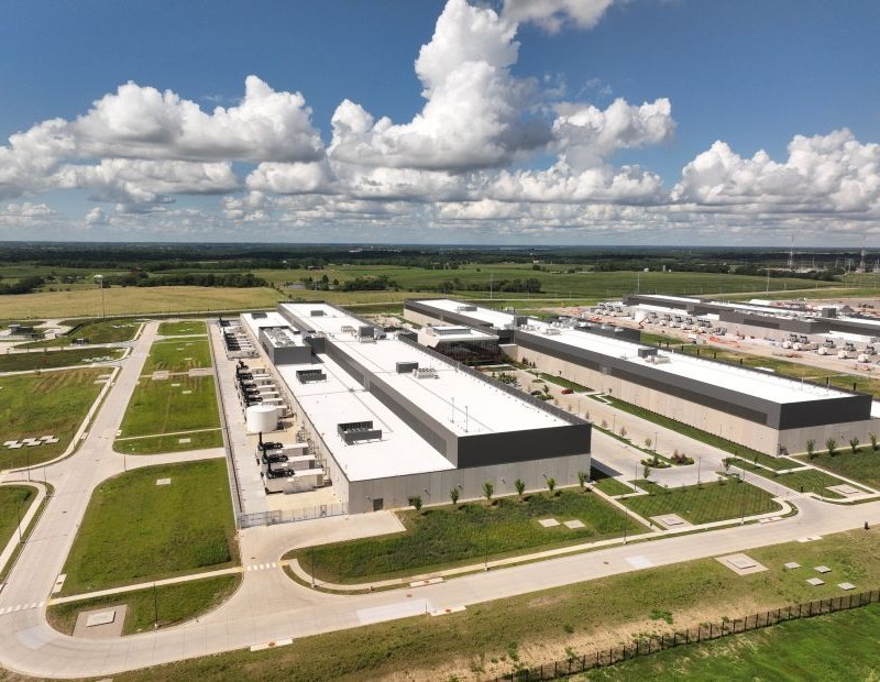 The Meta data center within the Golden Plains Technology Park in Kansas City, Mo.
