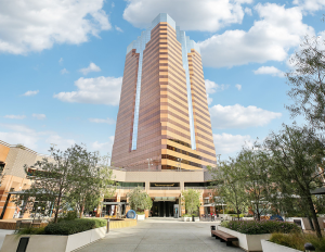 Exterior shot of One World Trade Center in Long Beach.