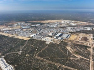 Aerial shot of the 25.8-acre site in Laredo, Texas, where Realterm and Stotan will build their IOS property.