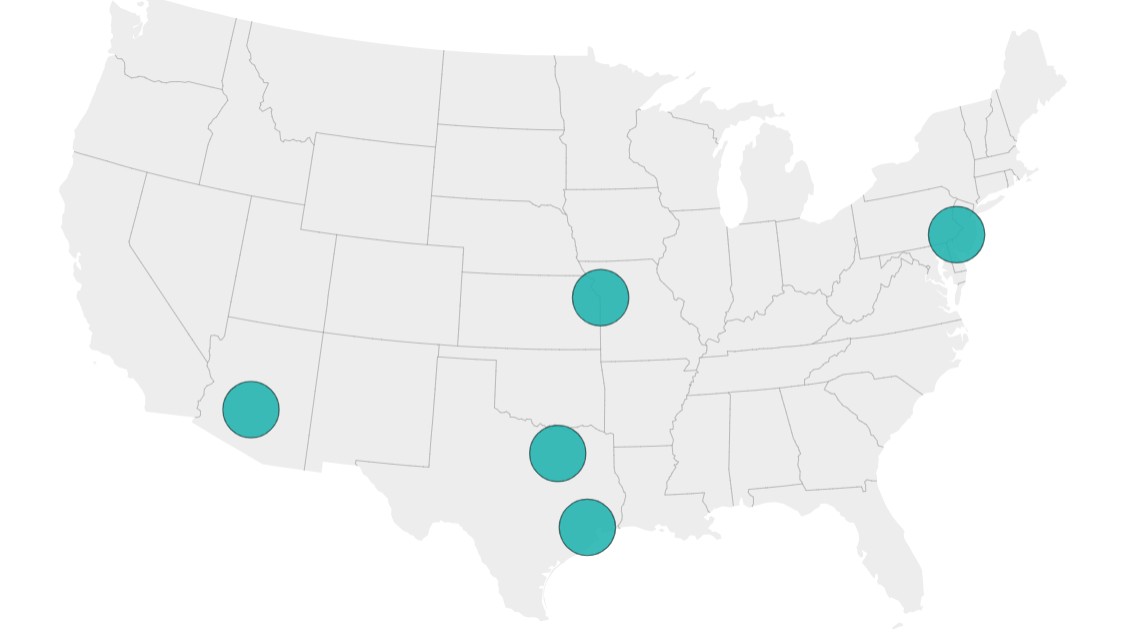 Top US markets for industrial deliveries as per Yardi Research Data
