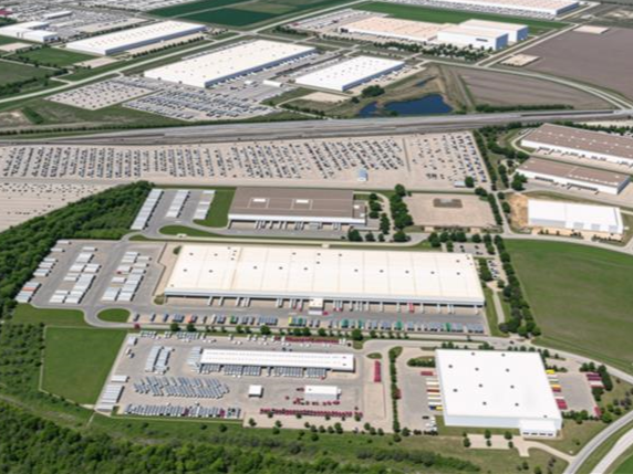 Aerial view of the two-building portfolio Stonepeak acquired in Fort Worth, Texas.