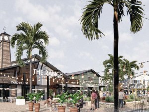 Rendering of The Ranch mixed-use development in Gilbert, Ariz.