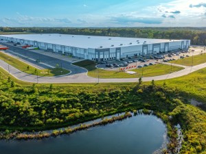 Exterior shot of the warehouse at 10462 Hickory Hill Road in Ashland, Va. Lake Washington Partners acquired the industrial asset from Raith Capital Partners and Equity Industrial Partners.