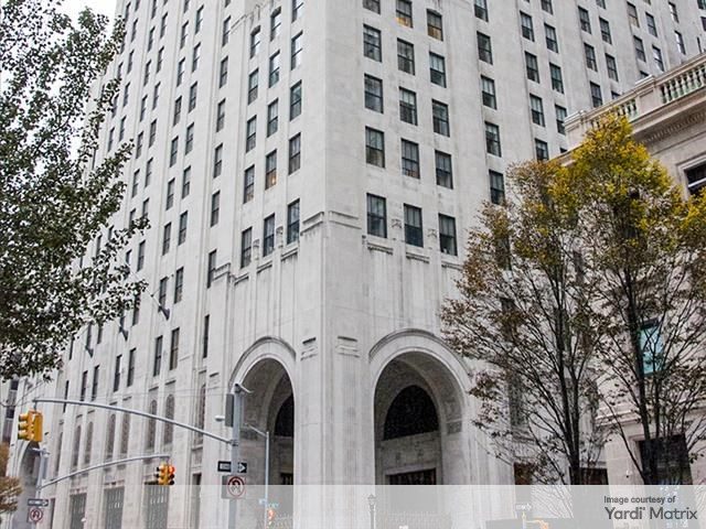 Exterior shot of 11 Madison Avenue, an office building in Manhattan.