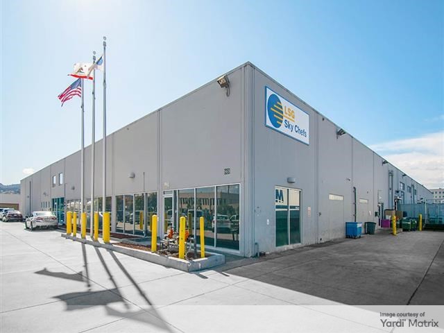 Exterior shot of 868 Cowan Road, an industrial facility in Burlingame, Calif.