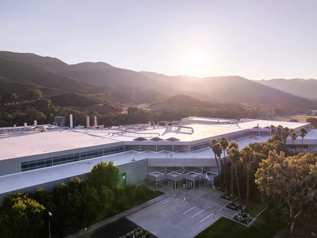 Outside shot of a semiconductor manufacturing plant in Temecula, Calif. NexPoint's DST platform owns the property fully leased by Skorpios Technologies.