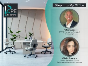 Step Into My Office podcast episode with Hunneman's EVP & Managing Principal Peter Evans