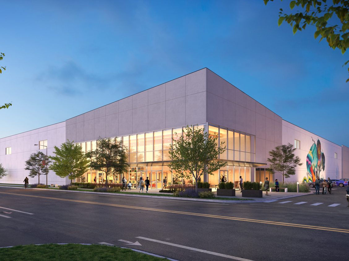 Rendering of the first building at The Cubes at Roosevelt & Kostner, an industrial project underway in Chicago.