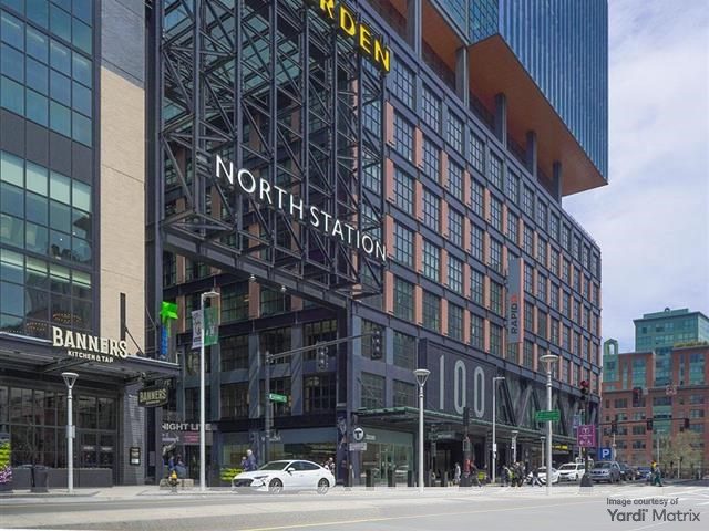 Exterior shot of The Hub on Causeway, a 1 million-square-foot tower with office and retail space, in Boston.
