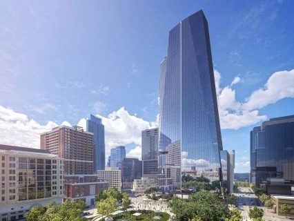 Rendering of The Republic, an office project in Austin, Texas.