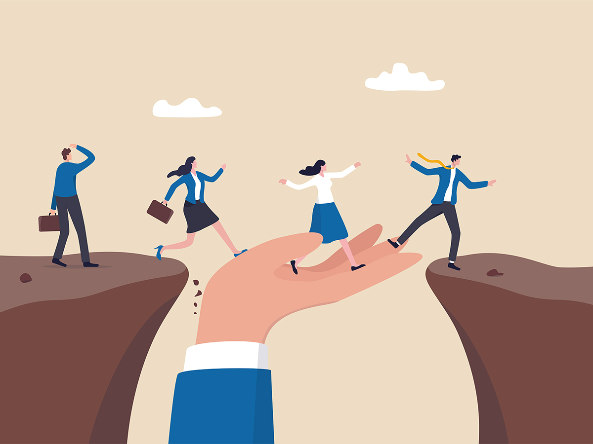 Support of help to solve problem, manager mentorship or coaching